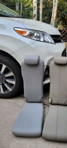 11-20 Toyota Sienna Seat Center Middle Rear Jump Leather Gray 8th Seat Removable, US $333.33, image 4