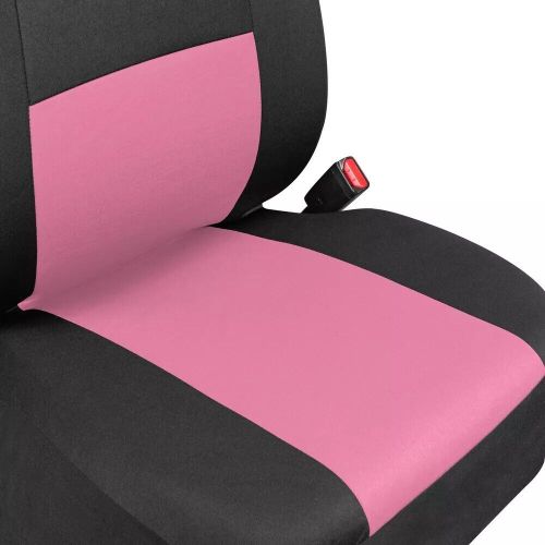 Pink Car Seat Covers - Full Set Split Bench PolyPro w/Headrest Covers, US $47.84, image 2