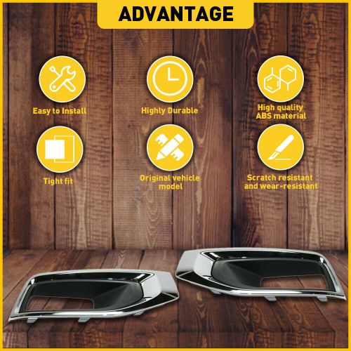 Fit For 2015-2020 GMC Yukon XL etc Right & Left Side Fog Light Cover Pair EPO, US $61.99, image 12