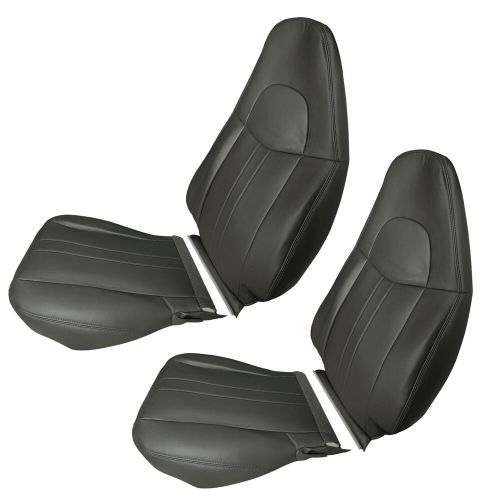 DRIVER & PASSENGER SEAT COVER DARK GRAY FOR 2003-14 CHEVY EXPRESS 1500 2500 VAN, US $131.70, image 3