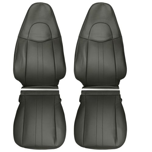 DRIVER & PASSENGER SEAT COVER DARK GRAY FOR 2003-14 CHEVY EXPRESS 1500 2500 VAN, US $131.70, image 5