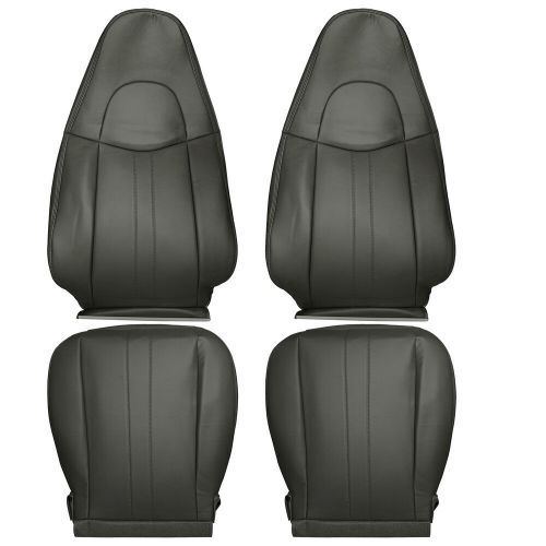 DRIVER & PASSENGER SEAT COVER DARK GRAY FOR 2003-14 CHEVY EXPRESS 1500 2500 VAN, US $131.70, image 6