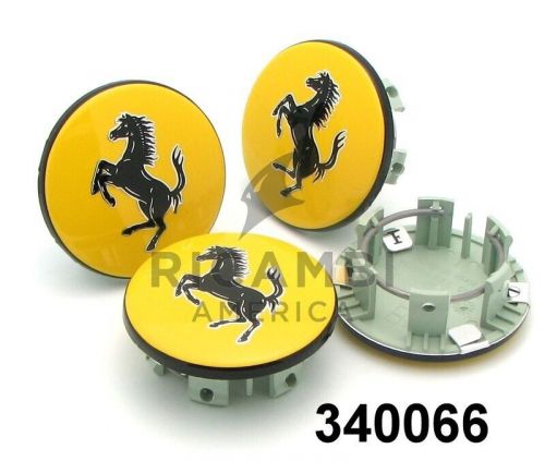 Ferrari Wheel Center Caps - Ricambi America - 340066 - Yellow, US $75.00, image 3