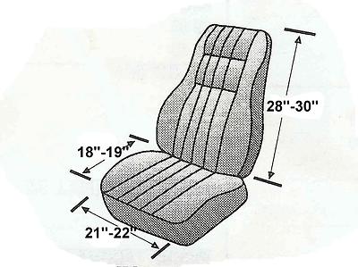 Durable Scottsdale Fabric 2 Black High Back Bucket Car Truck SUV Seat Covers #9, US $43.25, image 2