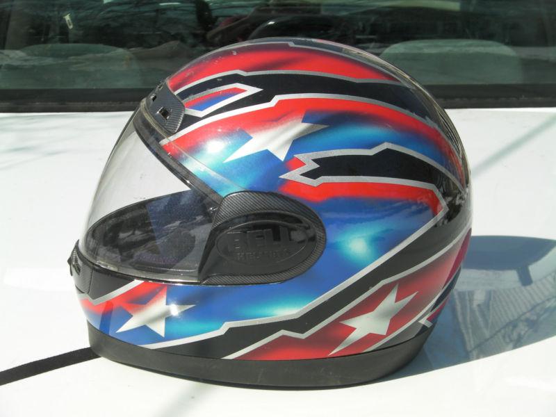 Classic Bell Full Helmet - Red White Blue Black Patriotic Thunderbolt 7 3/4-62cm, US $35.99, image 6