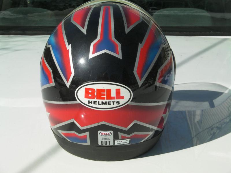 Classic Bell Full Helmet - Red White Blue Black Patriotic Thunderbolt 7 3/4-62cm, US $35.99, image 8