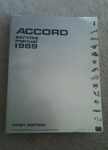 Accord 1989 service manual