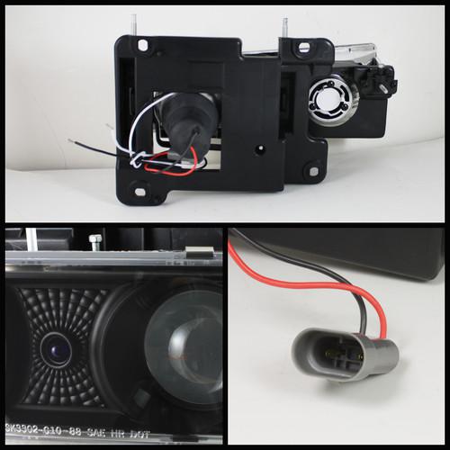 94-98 C10 FULL SIZE TAHOE SUBURBAN CHROME PROJECTOR HEADLIGHTS + CORNER + BUMPER, US $109.99, image 2