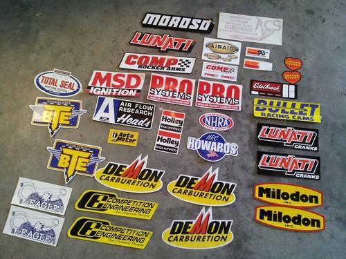 Contingency racing decals afr lunati comp cams bte howards auto meter holley 