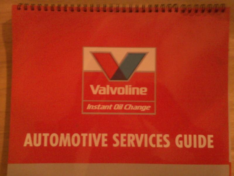 Valvoline automotive services guide; or a collectible