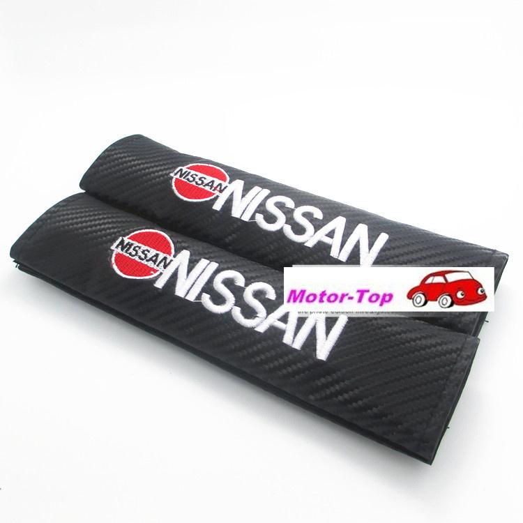 2pcs Carbon Fiber Embroidery Seat Belt Shoulder Pad Cushions For Nissan Altima, US $12.90, image 2