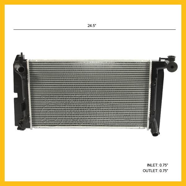 03 04 05 06 07 08 toyota corlla 1.8l mt radiator 4-cyl