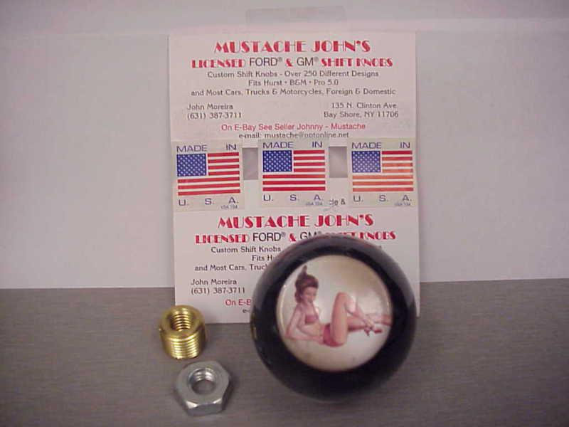 Purchase 50's pin up Girl , on W/W tire, Custom made Shift knob, Red