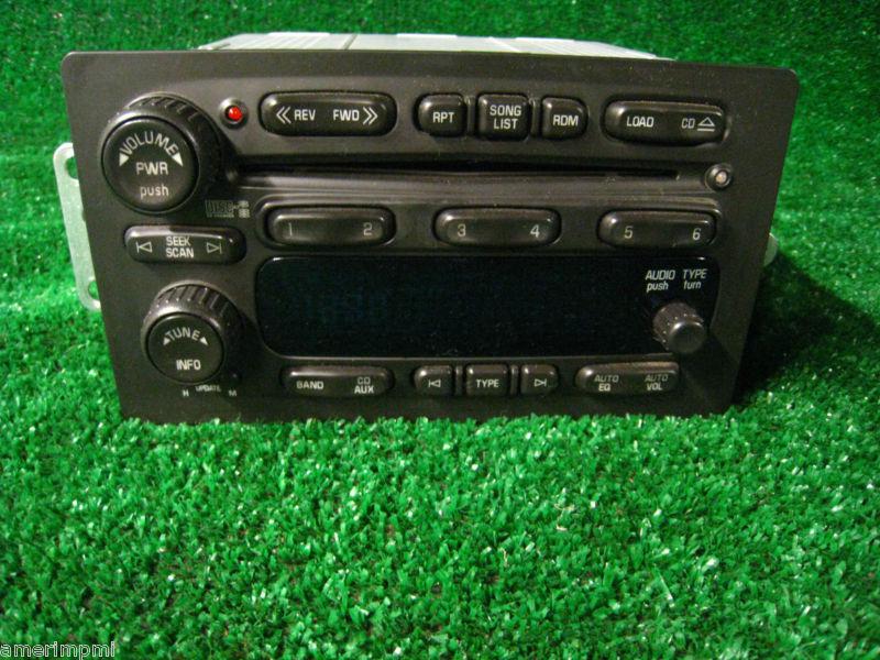 06 chevy silverado truck tahoe yukon dash xm 6 cd radio stereo player 