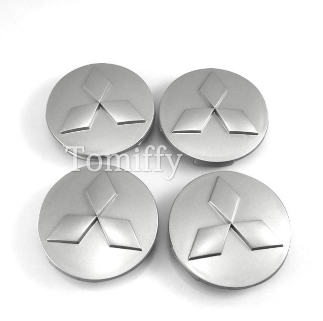 1 set of 4 mitsubishi emblem new 59mm 2.25inch center wheel hub caps  mr554097