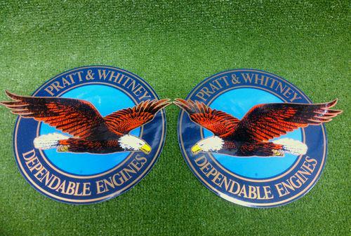 Pratt & whitney eagle engine cowling left and right 10" nose cowl decals