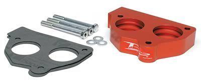 Airaid throttle body spacer billet aluminum red 1" chevy full size pickup/suv ea