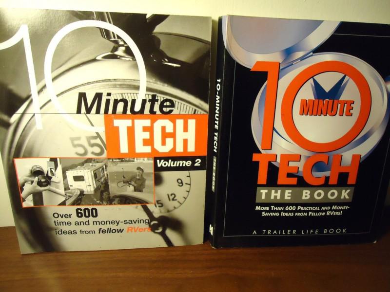 Set of 2 rv & trailer 10 minute tech books 1999 & 2003 trailer life books