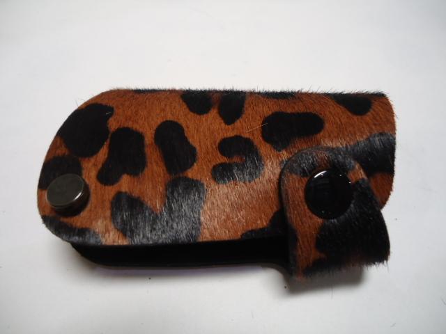 Bmw smart car key remote fob glove cover e60 e92 leopard print faux fur villus