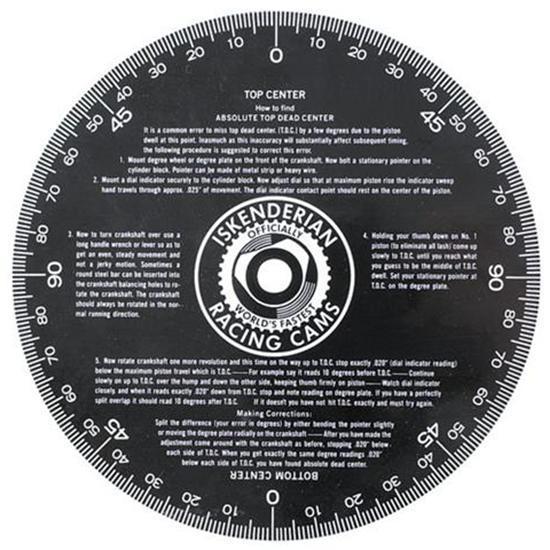 New isky heavy gauge aluminum 7" degree wheel, cam/valve/ignition timing tool