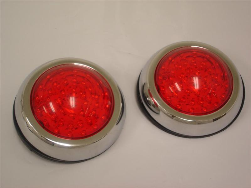 Find Flush Mount LED Round Street Rod Tail Lights Ford Chevy in Hudson