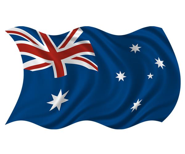 Australia waving flag decal 5"x3" australian aussie vinyl car bumper sticker zu1