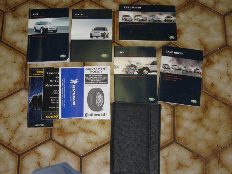 2005 land rover lr3 lr 3 owners owner manual with navigation guide & case 