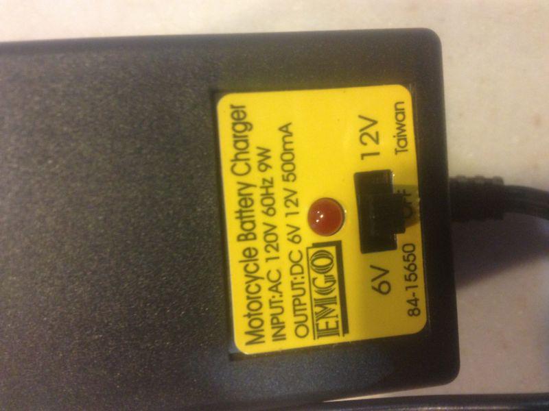 Used motorcycle battery charger 6 or 12 volt  atv or motorcycle