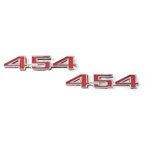 73 74 c3 corvette new 454 left & right hood emblem 336119    