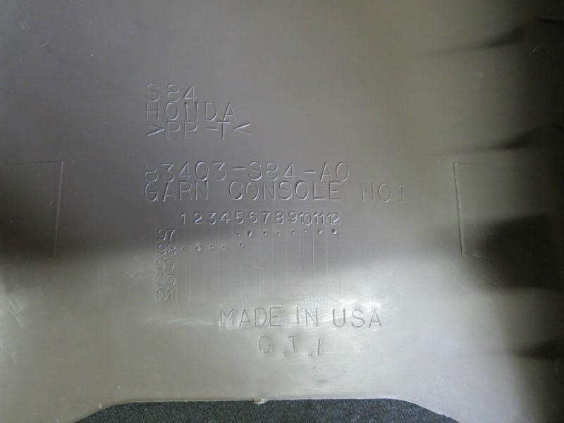 1997 98 honda accord rear console garnish trim bezel - 83403-s84-ao - oem - gray