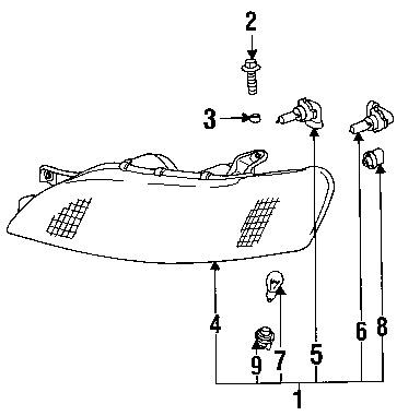 Lexus 9098113046 genuine oem factory original exterior bulbs
