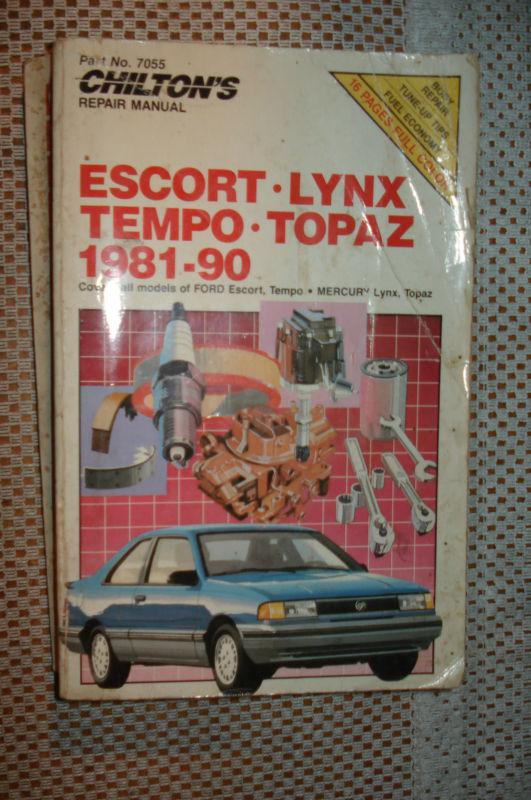 1981-1990 ford escort mercury lynx shop manual service book 89 88 87 86 85 84 83