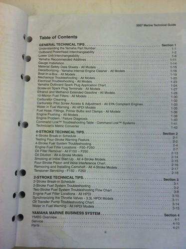 2007 YAMAHA MARINE TECHNICAL GUIDE, US $0.99, image 5