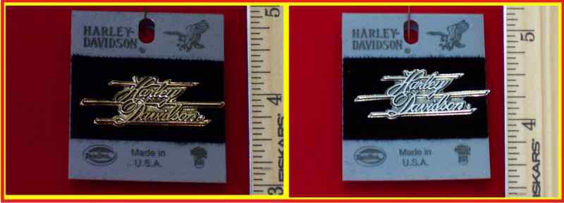 Ladies harley davidson script pin"-(2) variations
