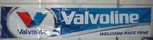 Valvoline racing banner vinyl new 2 foot long by 8 foot high'