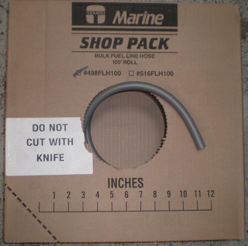 Tempo 498flh100 bulk fuel line hose 100' x 3/8" gray