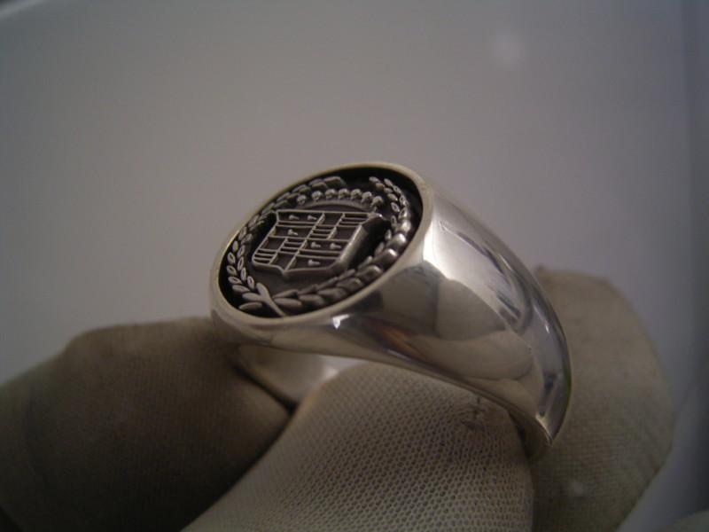 Cadillac Ring Silver eldorado de ville fleetwood sts coupe de ville v8 emblem , US $129.00, image 2