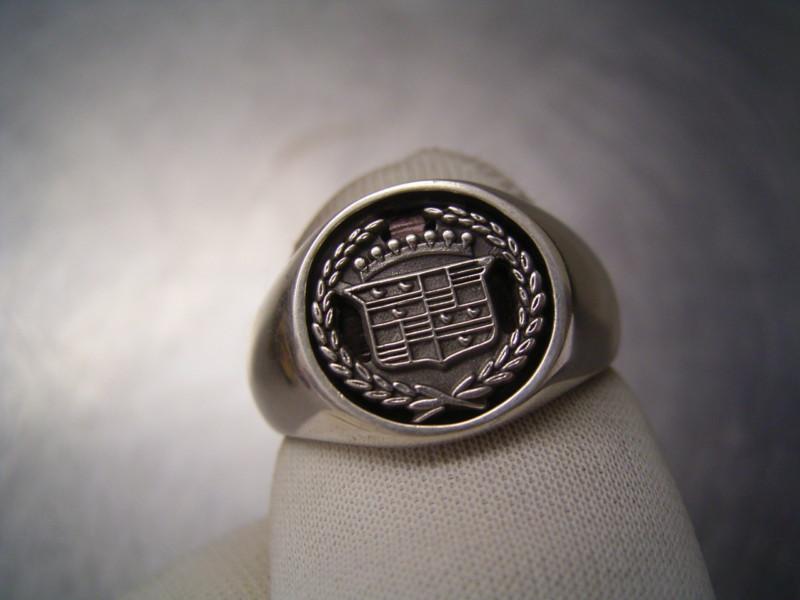 Cadillac Ring Silver eldorado de ville fleetwood sts coupe de ville v8 emblem , US $129.00, image 3
