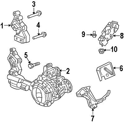 Ram 6507097aa genuine oem factory original motor mount mount bolt