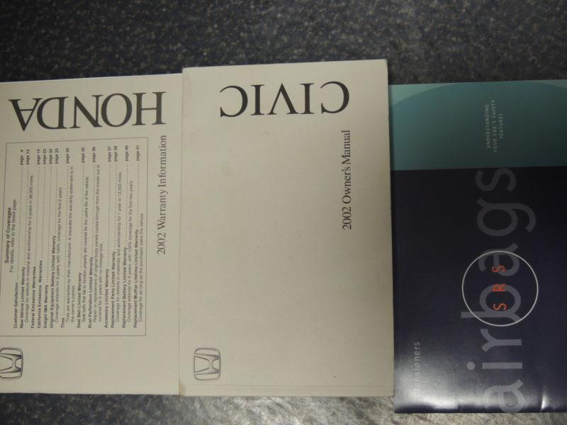 2002 honda civic owners manuals 