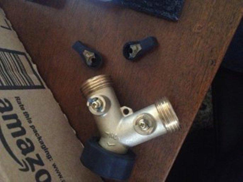 Find RV Water Connector Brass Y Valve Wye Spliter Hose Faucet Camper