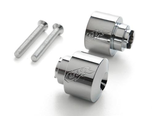 Chrome bar ends cbr engraved hand grip handlebar for honda vfr800 1998-2013