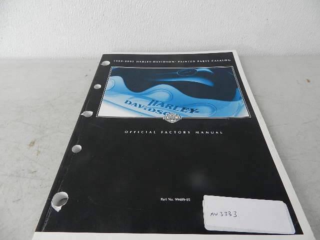 Oem used 89-05 harley painted parts catalog manual