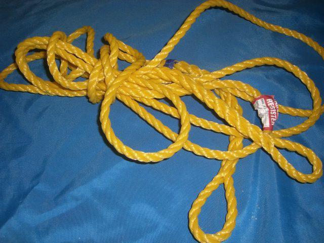 Samson polypropylene floating 3/8" 3-strand x 20' w/ eye splices on both ends