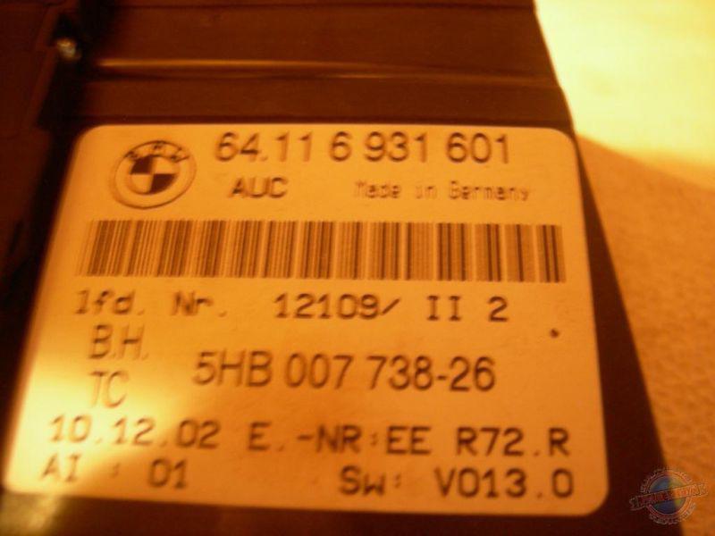 Temperature control bmw 325i 983273 01 02 03 04 05 06 assy auto