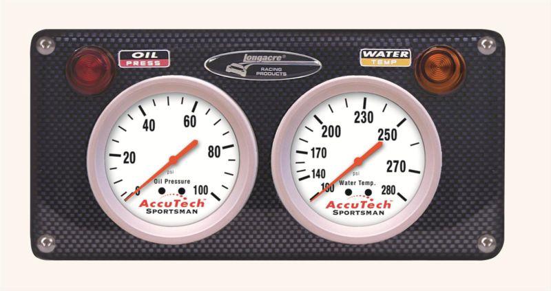Longacre racing products 44462  accutech analog gauge kits  white face -