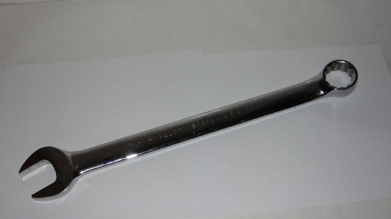 Blackhawk tools 1 1/4 large sae combination wrench bw1173p  chrome  usa  nice