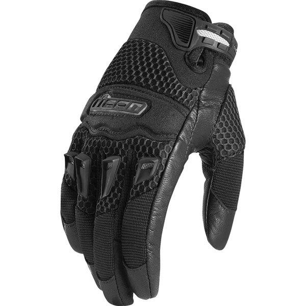 Black xxl icon twenty-niner women's textile gloves
