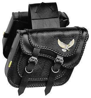 Willie & max black magic compact slant & super slant saddlebags - super slant