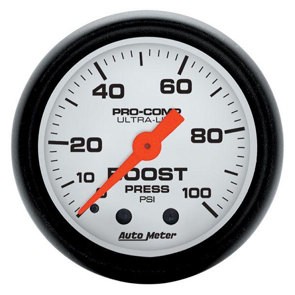 Auto meter 5706 phantom 2 1/16" mechanical boost gauge 0-100 psi